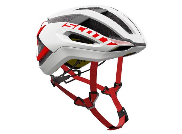 SCOTT Helmet Centric Plus Hvit/Rød S Sykkelhjelm